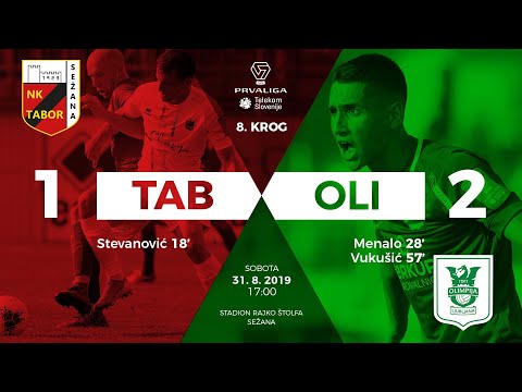 8.krog: CB24 Tabor Sežana - Olimpija 1:2 ; Prva liga Telekom Slovenije 2019/2020