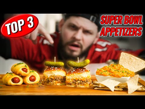 MY TOP 3 EASY SUPER BOWL APPETIZERS! 🔥🏈