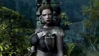 Skyrim SE (mods) - Crom - Enslaved Wenches - Uttering Hills Camp/Cave
