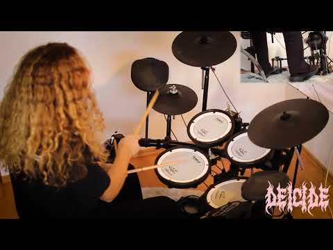 Death metal drum track DEICIDE - When satan rules his world drums only