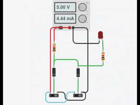PORTA LÓGICA AND COM DIODOS