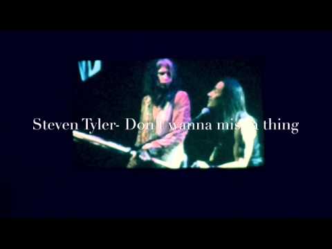 Steven Tyler- I Don't want to miss a thing. Acoustic performance with Nuno Bettencourt