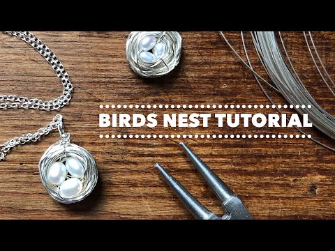 Learn Jewellery Making - make a birds nest necklace with pearls