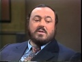 Luciano Pavarotti on Letterman, October 26, 1982