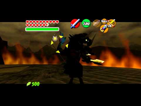 Legend of Zelda: Ocarina of Time - Final Boss: Ganon [1080P]