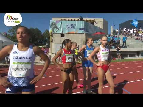 100m prepone [Ž], FINALE, na kraju zlatna Mia Wild - Europski olimpijski festival mladih 2023