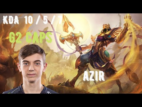 G2 Caps Azir vs Pantheon - Midlane Matchup SoloQ