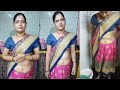 Village Aunty Washing Clothes With Saree