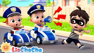 Download lagu 🔴Wee-Woo! Police Car to the Rescue! 🚓 | Rescue Vehicle Song | LiaChaCha mp3