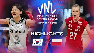Волейбол KOR vs. POL — Highlights | Week 2 | Women's VNL 2024