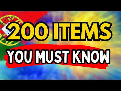 200 Common Items Every Portuguese BEGINNER Must Know | (2+ Hours!)