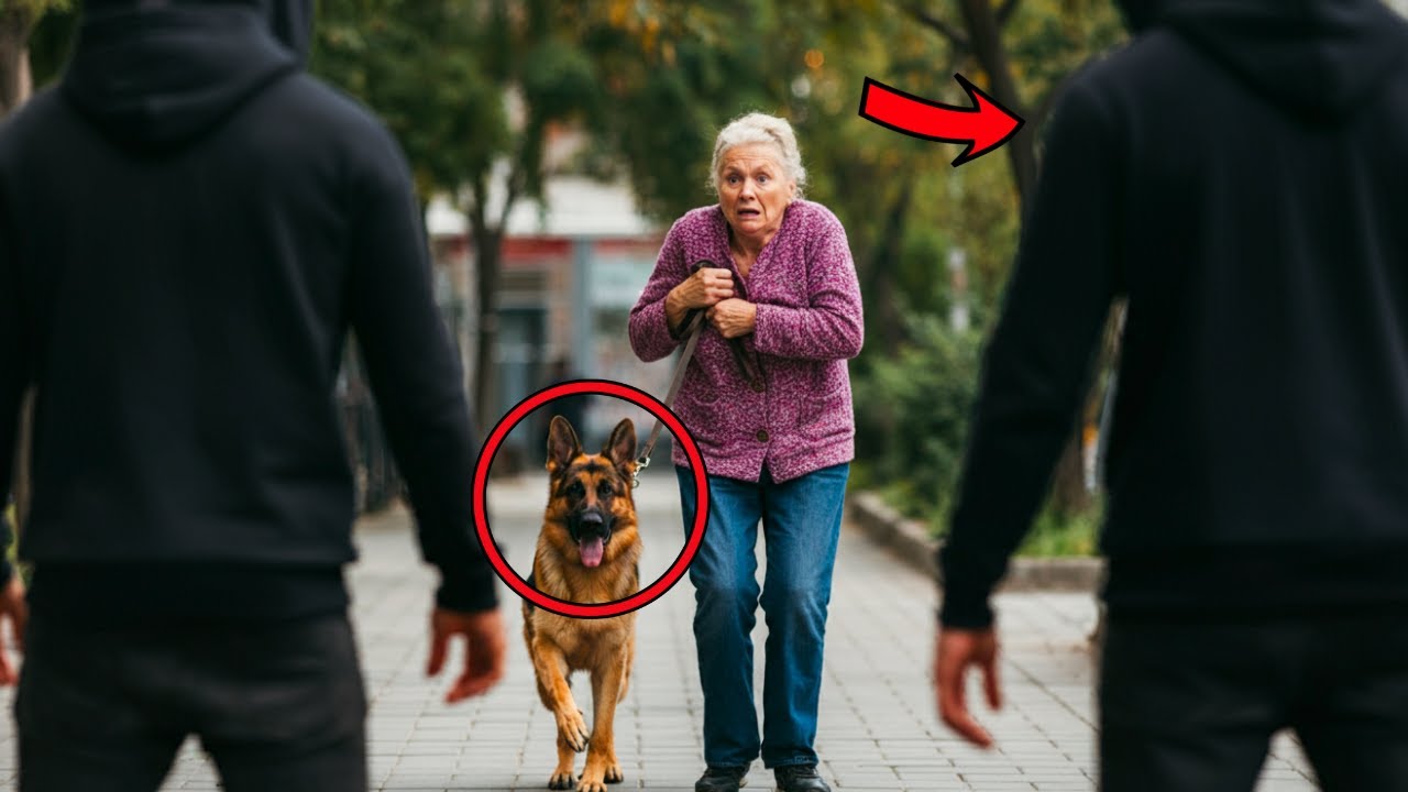 Thieves rob elderly woman without imagining that her rescued dog belonged to a former police officer