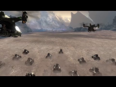 Halo: Reach - The UNSC Attack The Covenant Invasion 1080p
