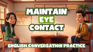 How To Maintain Eye Contact - Build Confidence - Social Skills - English Practice - Key Vocabulary