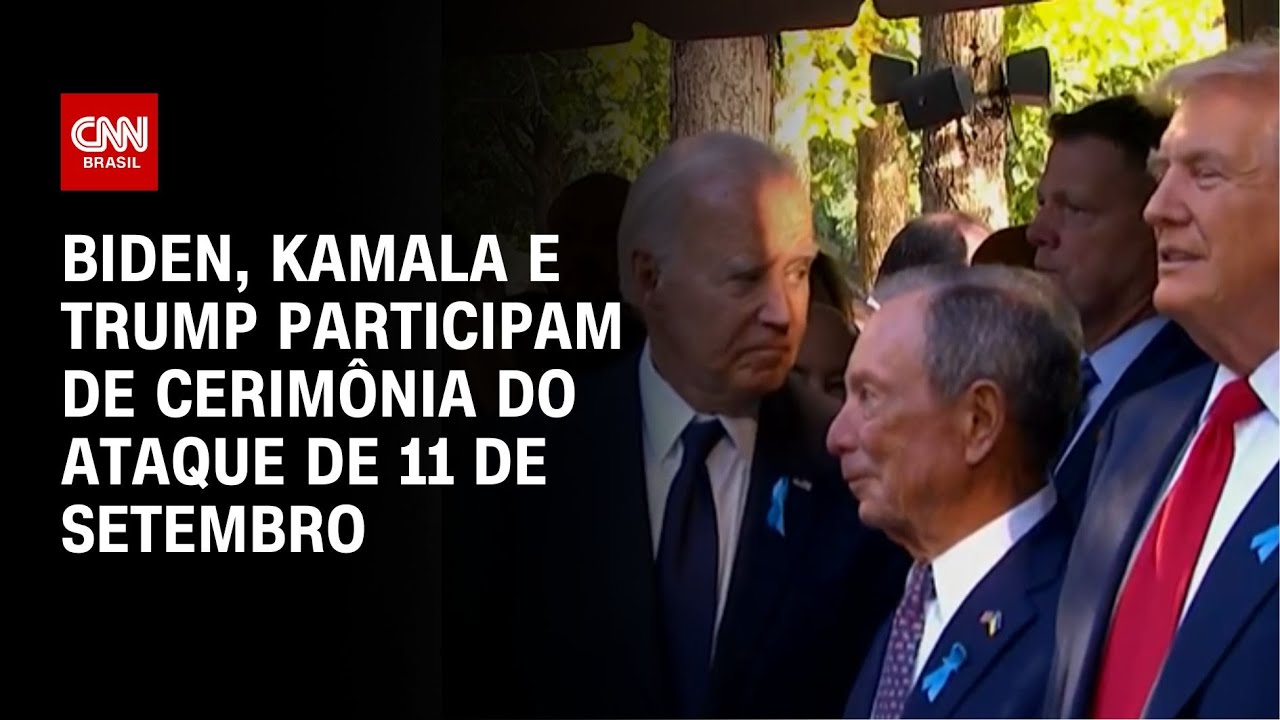 Biden, Kamala e Trump participam de cerimônia do ataque de 11 de Setembro | LIVE CNN