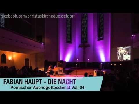 Poetischer Abendgottesdienst Fabian Haupt - Die Nacht