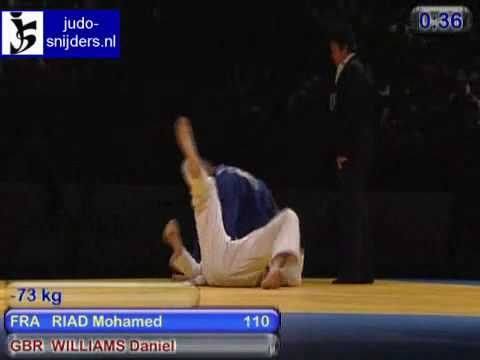 Judo 2009 Birmingham: Riad (FRA) - Williams (GBR) [-73kg].