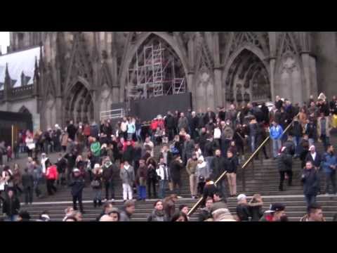 Demo gegen Christenverfolgung 30.11.13 Köln Teile der Reden / Tumult