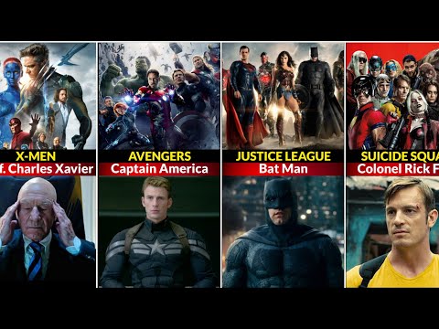 Super Hero Teams And Their Team Leaders || MARVEL VS DC