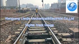 T Type China Digital Railway Track Gauge and Elevation Leval Measurement youtube video