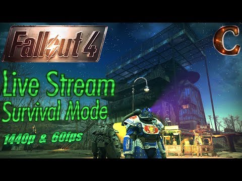 Fallout 4 Live Stream Survival Mode in 1440p 60fps, Part 43: Chattin' about Fallout 76 Beta!