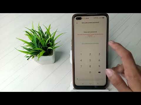 how to set screen pattern lock in realme x50 pro mobile