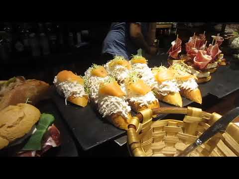 A sample of pintxos from Atari Gastroteka in San Sebastian, Spain