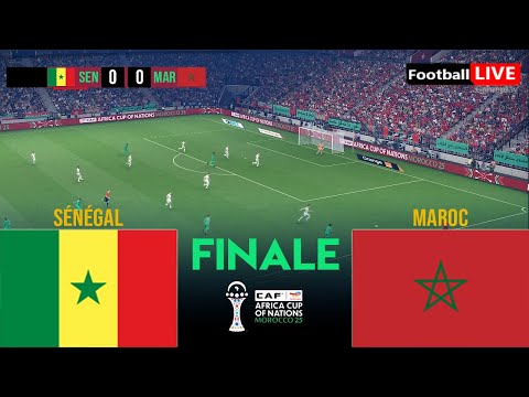 SÉNÉGAL vs MAROC - Finale Coupe d'Afrique des Nations 2025 aujourd'hui | Simulation PES