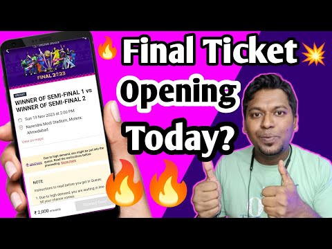 Final/Semifinal 1&2 Tickets opening Today? How to Book World cup final tickets online Bookmyshow