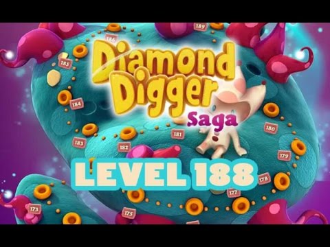 Diamond Digger Saga Level 188 - 3 Stars