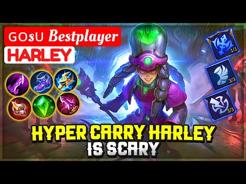 Hyper Carry Harley Is Scary [ ɢᴏsᴜ Bestplayer Harley ] applepeacemaker - Mobile Legends