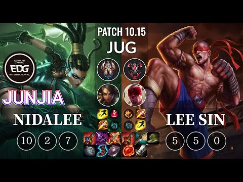 EDG JunJia Nidalee vs Lee Sin Jungle - KR Patch 10.15