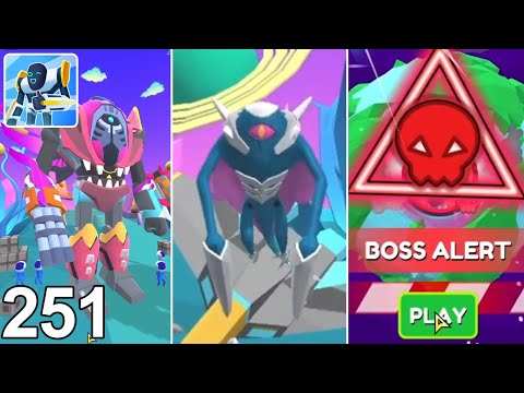 Mechangelion: 🔫 MAX UPGRADE GATLING GUN! Shredding Slashray & Rex! (Part 251)