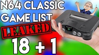 LEAKED list of games on N64 Classic Edition - Nintendo 64 - RIGGS