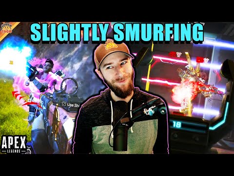chocoTaco is Smurfing, Slightly ft. Reid & HollywoodBob - Apex Legends Wraith Gameplay