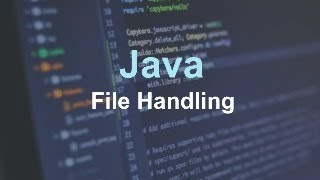 JAVA - FILE HANDLNG !!!