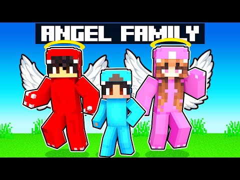 Adopted By A ANGEL FAMILY In Minecraft!