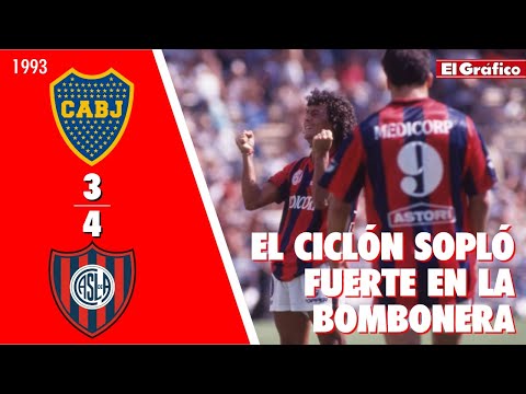 TORNEO CLAUSURA 1993: BOCA 3 SAN LORENZO 4
