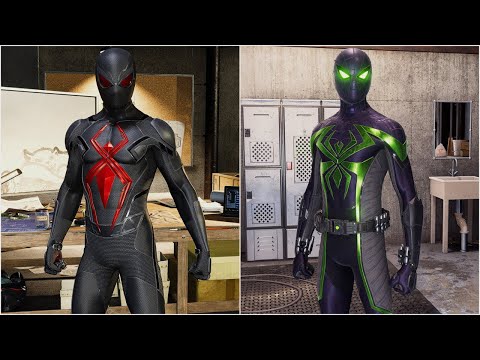 Black Cat Makes The Dark Suit For Peter Vs Prowler Making The Purple Reign Suit For Miles