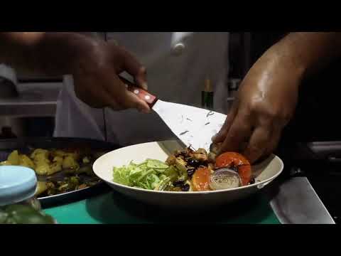EPIC HANDHELD B ROLL | Saute chicken with roasted vegetables
