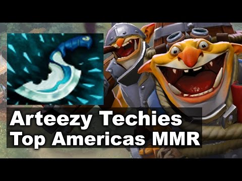 Arteezy 8500 MMR Techies Top Americas Dota 2