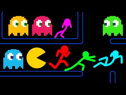 Stickman VS Minecraft: Pacman Survival Tournament 2 - AVM Shorts Animation