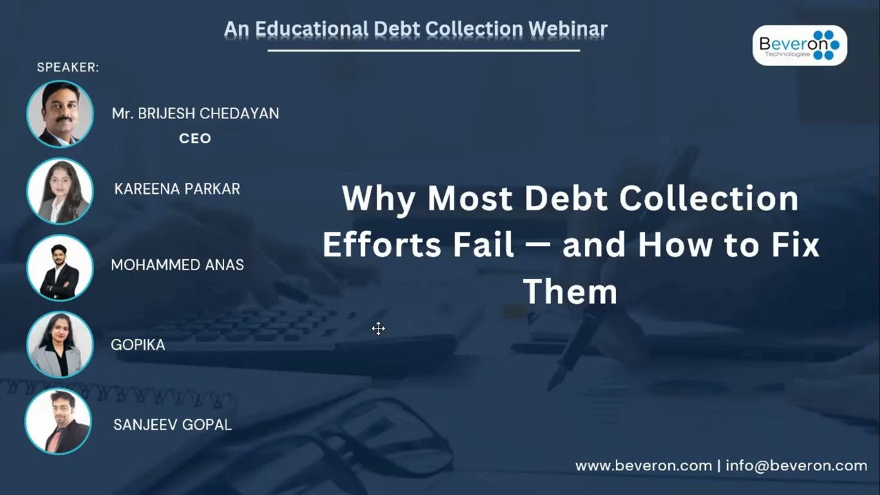 Why Most Debt Collection Efforts Fail — and How to Fix Them | Live Webinar | Beveron Technologies