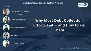 Why Most Debt Collection Efforts Fail — and How to Fix Them | Live Webinar | Beveron Technologies