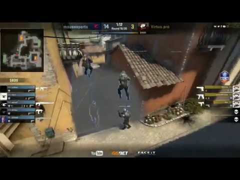 Virtus pro vs mousesports, ECS Season 5 Europe duble run-bust Cs:GO