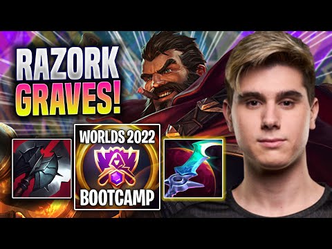 RAZORK IS A MONSTER WITH GRAVES! - FNC Razork Plays Graves JUNGLE vs Rek'sai! | Bootcamp 2022