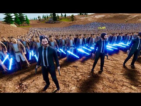 CAN 5,020 LASER KNGIHTS & JOHN WICK DEFEAT 1,500,000 FOOTMEN,  ON TRENCH WARFAR  UEBS 2
