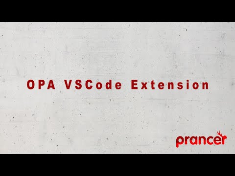 Open Policy Agent (OPA) Visual Studio Code (VSCode) extension