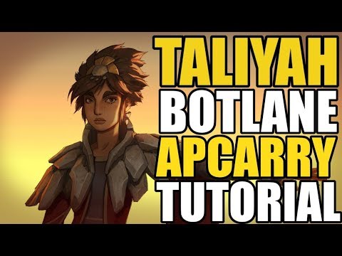 HOW TO PLAY TALIYAH BOTLANE - Full Taliyah Game Tutorial in D1 EUW as BOT LANE APCARRY