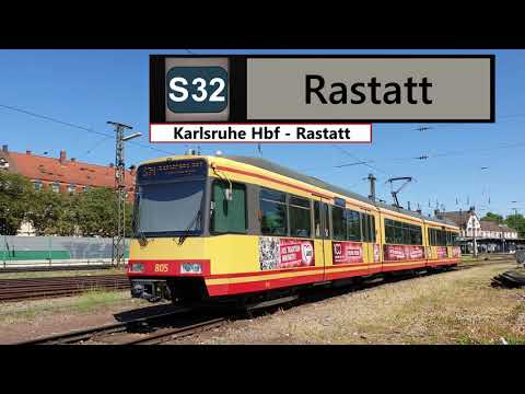 AVG Führerstandsmitfahrt Karlsruhe Hbf - Rastatt
